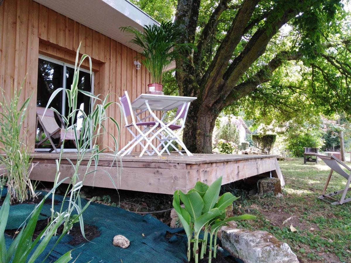 Le chalet du Bord de l'eau Sainte-Terre Extérieur photo